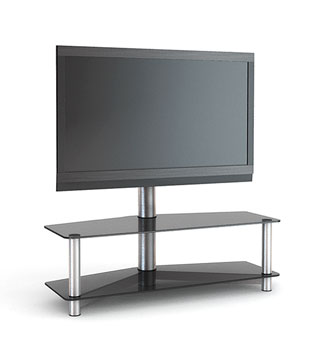 Стойка под телевизор Metaldesign MD 525-1, стеклянная, напольная